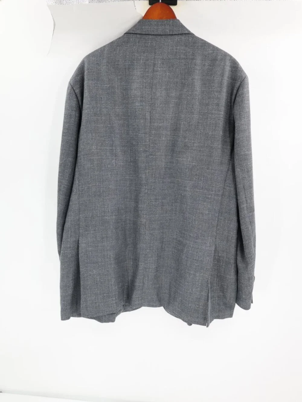 Canali Kei Sport coat mens 52R Slim Wool Silk Linen Unstructured gray half lined